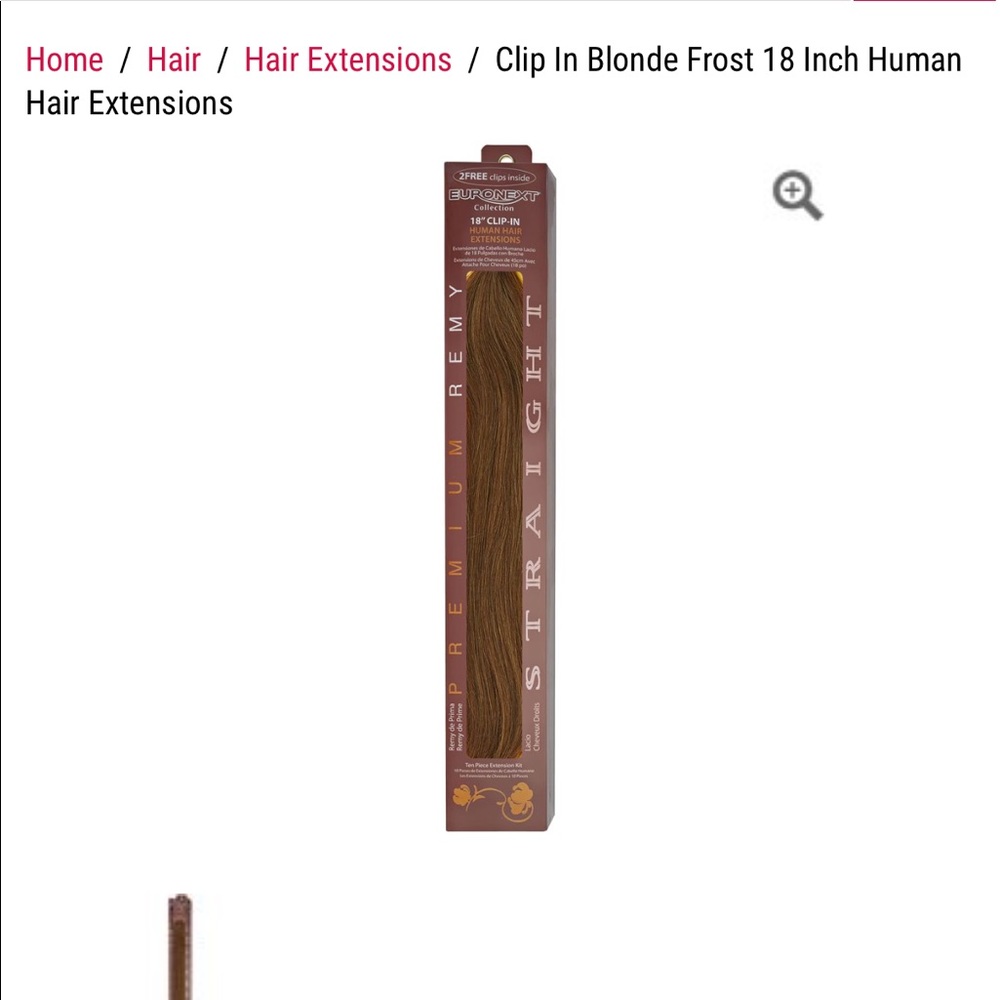 Real human hair clip in extensions